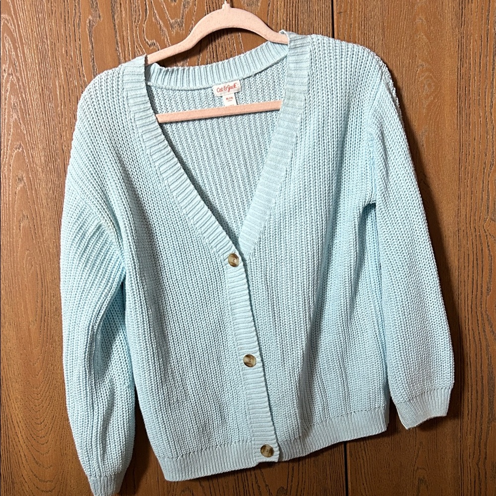 Cat & Jack Light Blue Cardigan Sweater